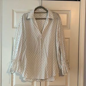 White Polka Dot Blouse